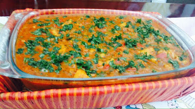 Daal Makhani, prepared by the students.