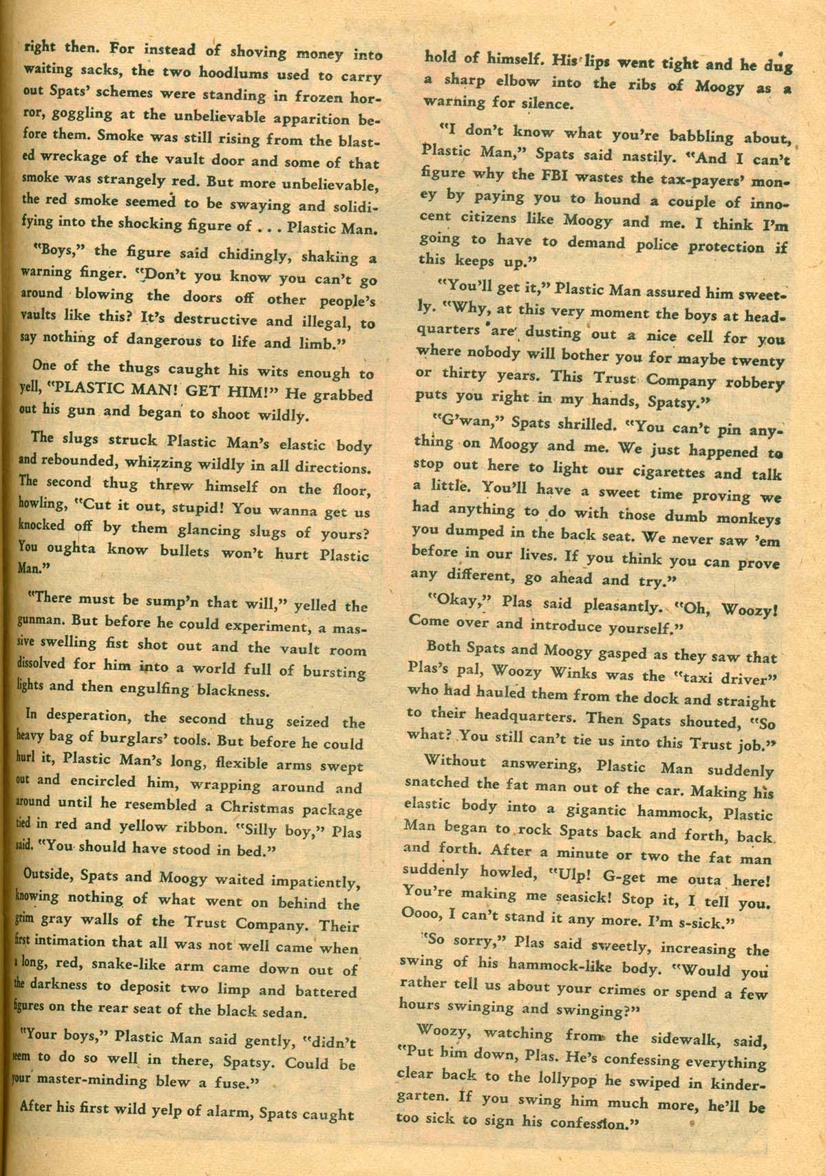 Read online Plastic Man (1943) comic -  Issue #27 - 41