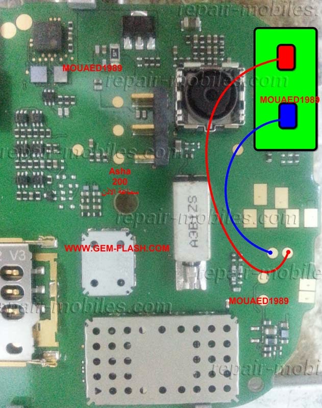 How to Repair Nokia Asha 201, 200 mobile phone Glotur