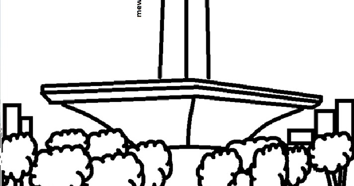 10 Ide Gambar Sketsa Tugu Monas Asiabateav