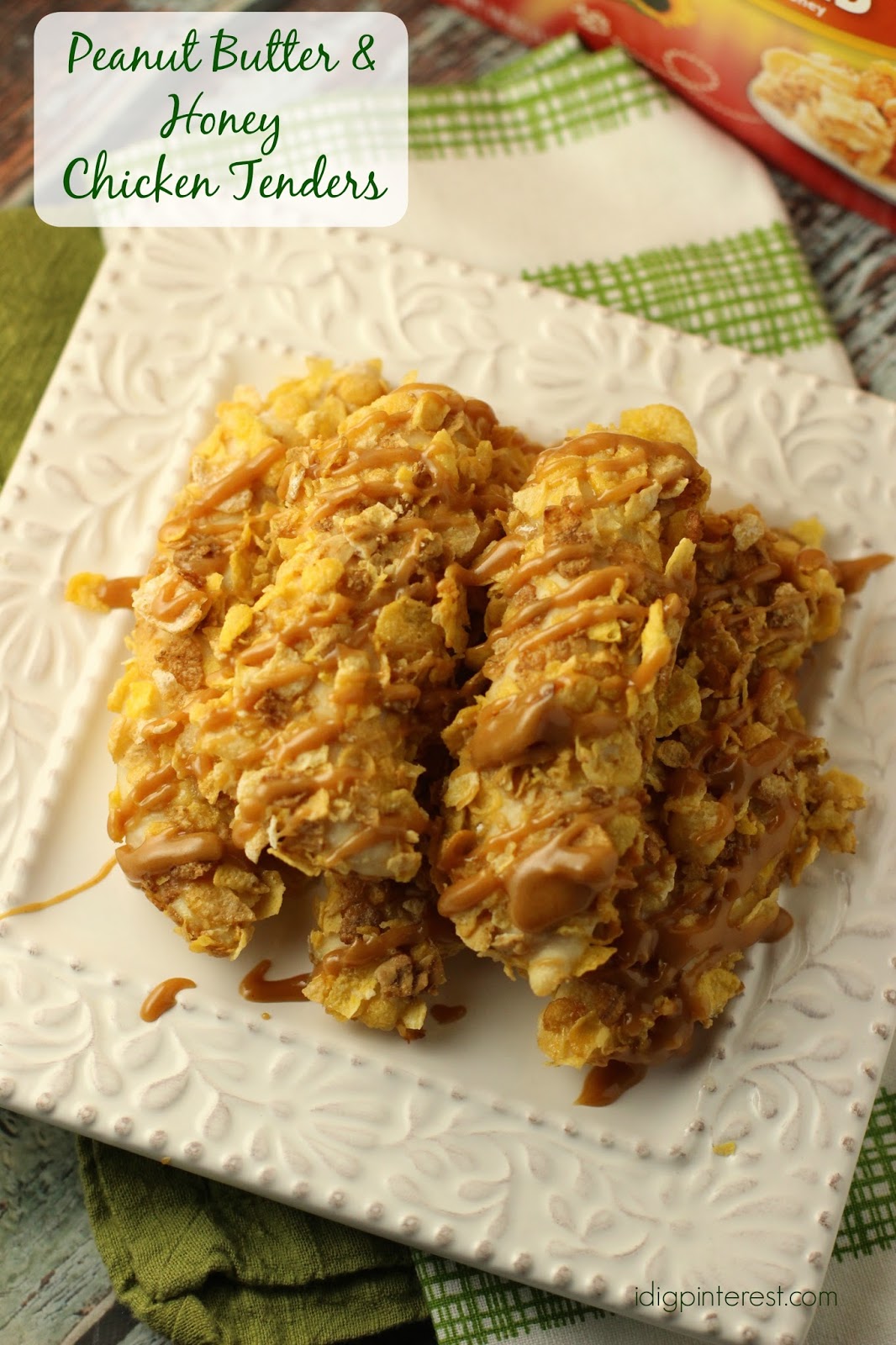 Peanut Butter and Honey Chicken Tenders I Dig Pinterest