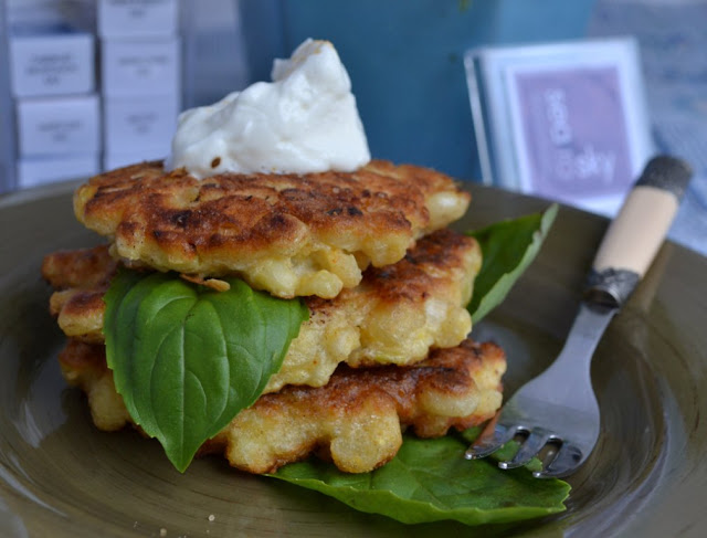 sweet corn on the con fritters from Gourmet women game changers