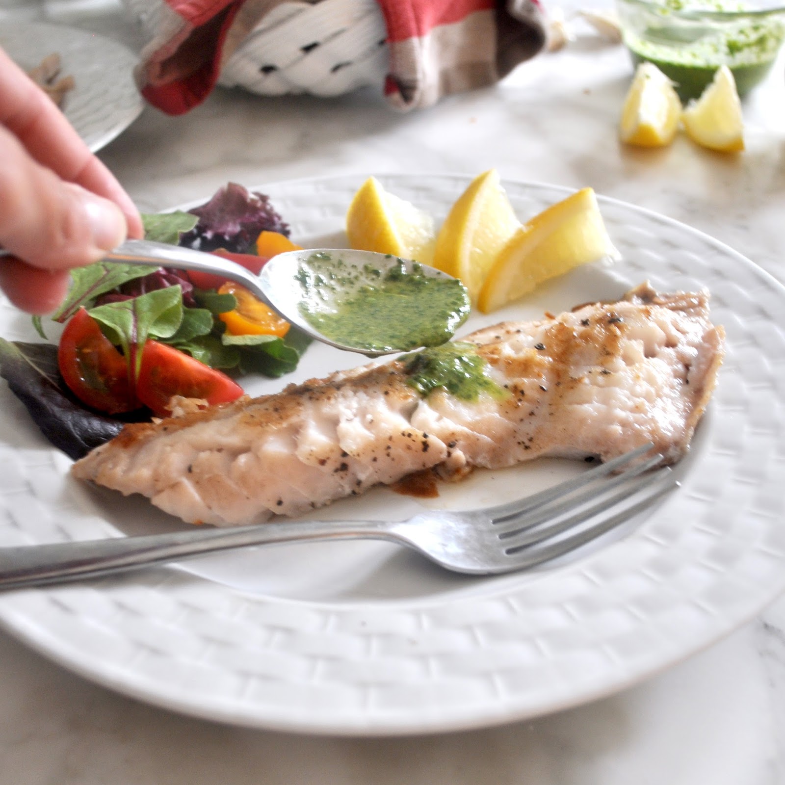 Cooking with Manuela PanSeared Hogfish with Adriatic Sauce