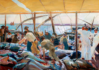 La pesca del atún - Ayamonte, 1919 - Joaquín Sorolla - 485x349 cm - Hispanic Society of America de Nueva York