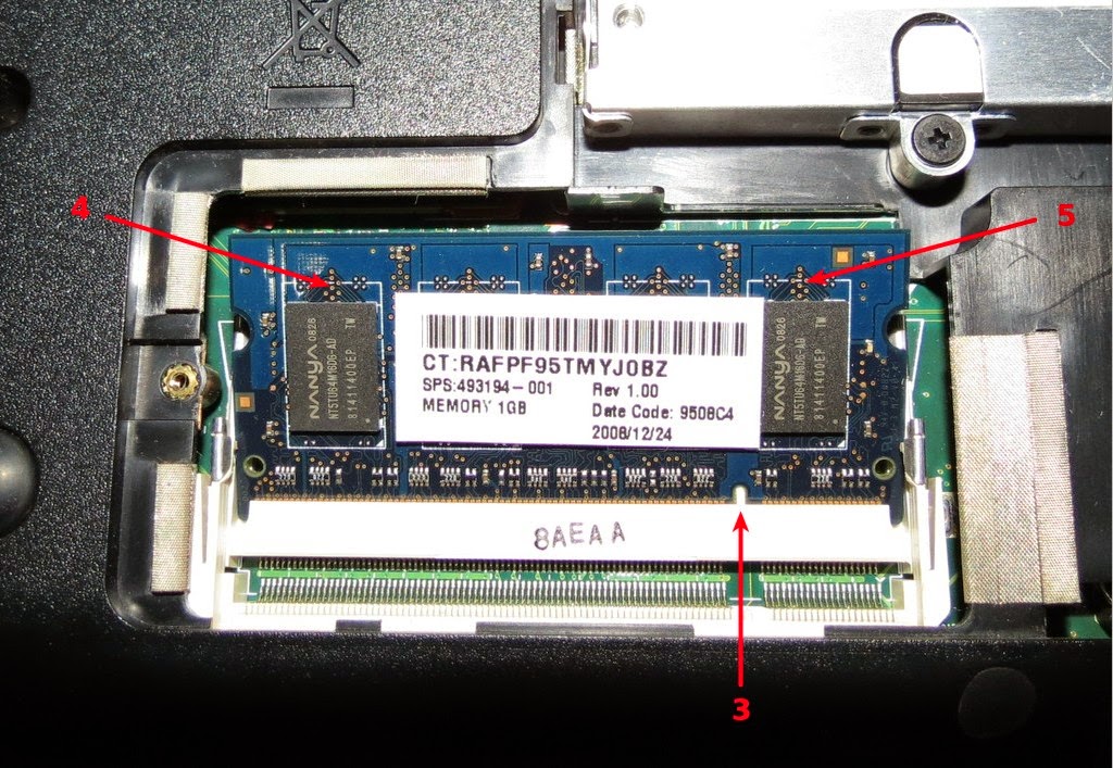 Removing and Installing RAM in Compaq Presario CQ20213TU Laptop