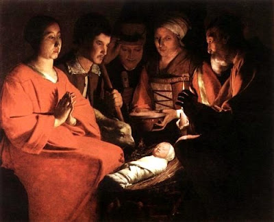 Image result for georges de la tour adoration of the shepherds