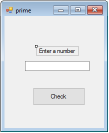 check whether the given number is prime or not