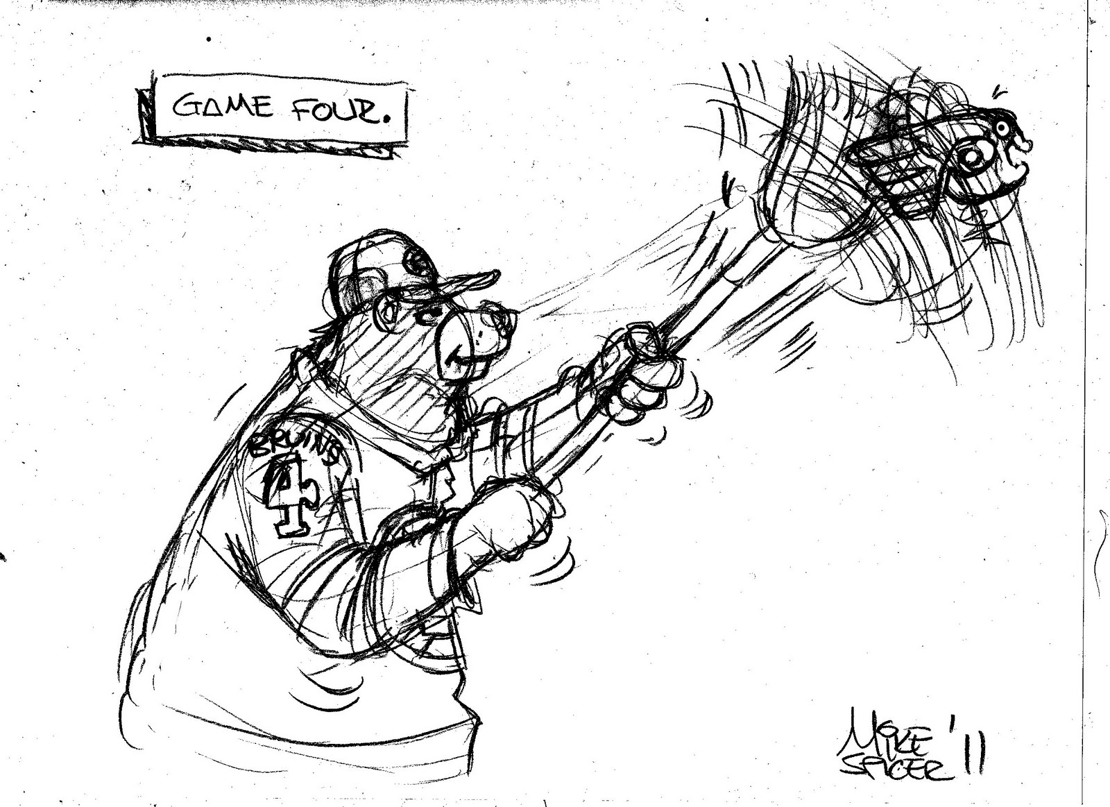 Mike Spicer Cartoonist Caricaturist Game Fourhow Sweep It Is
