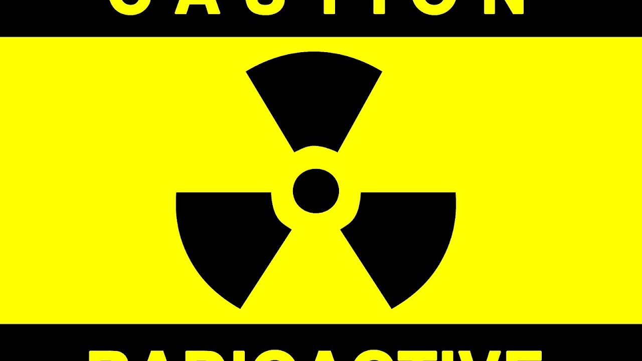 Caution Radioactive Materials Sign Radio Choices