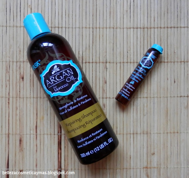 Probando productos para el cabello Hask: Champú y Aceite Reparador Argan Oil from Morocco