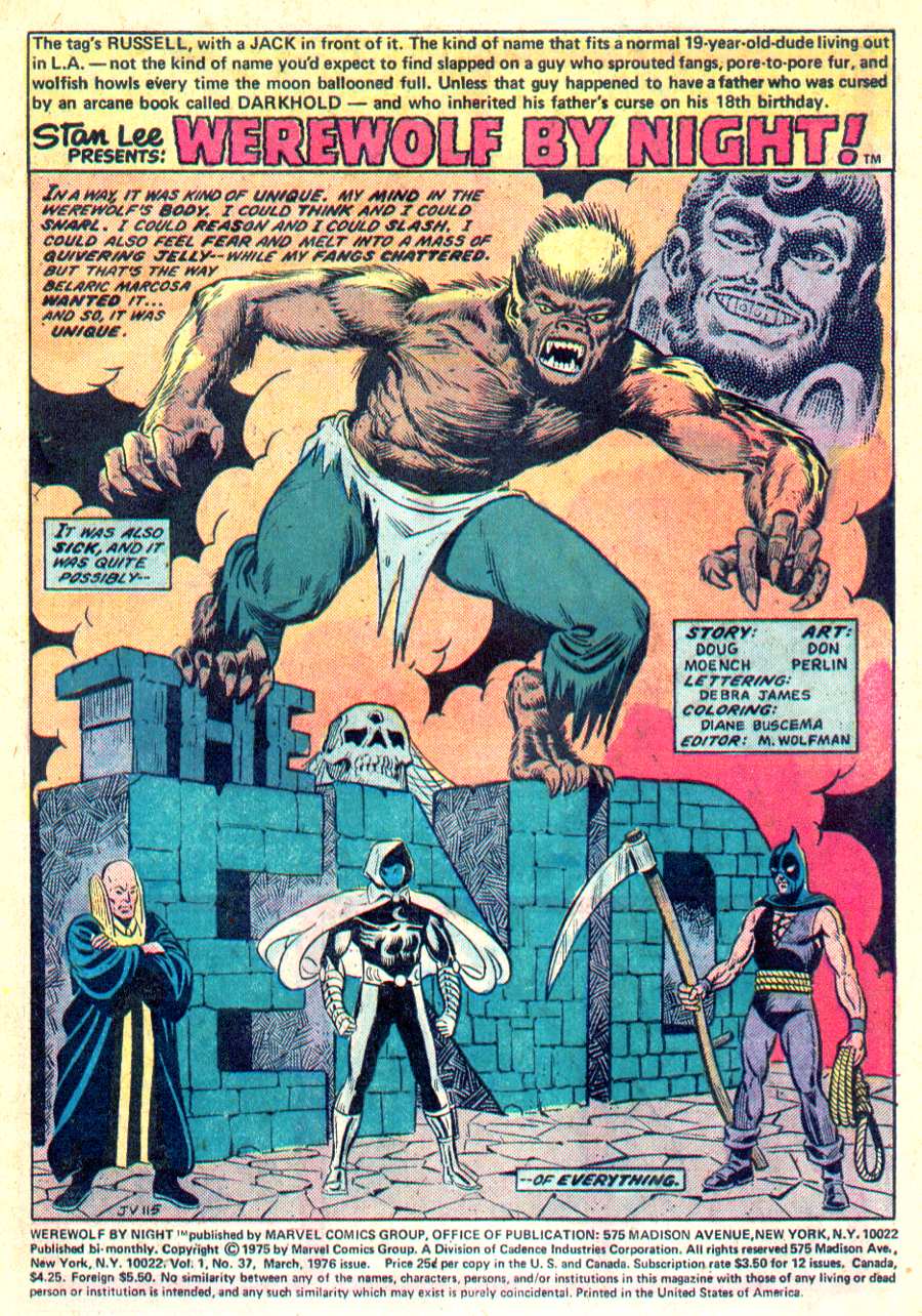 Read online Werewolf by Night (1972) comic -  Issue #37 - 2