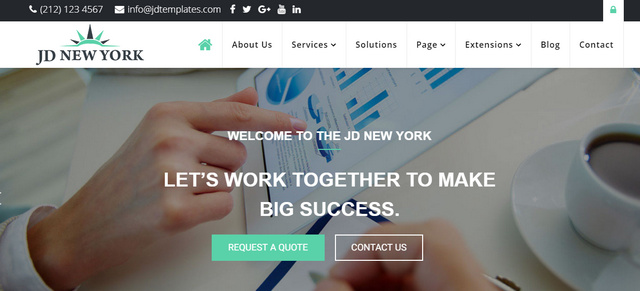 JD Newyork Multipurpose Business Joomla Templates