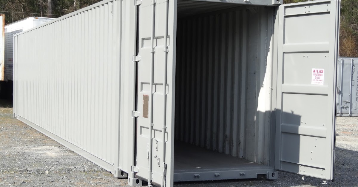 Atlanta Used Shipping Containers and Semi Trailers Painting a Used