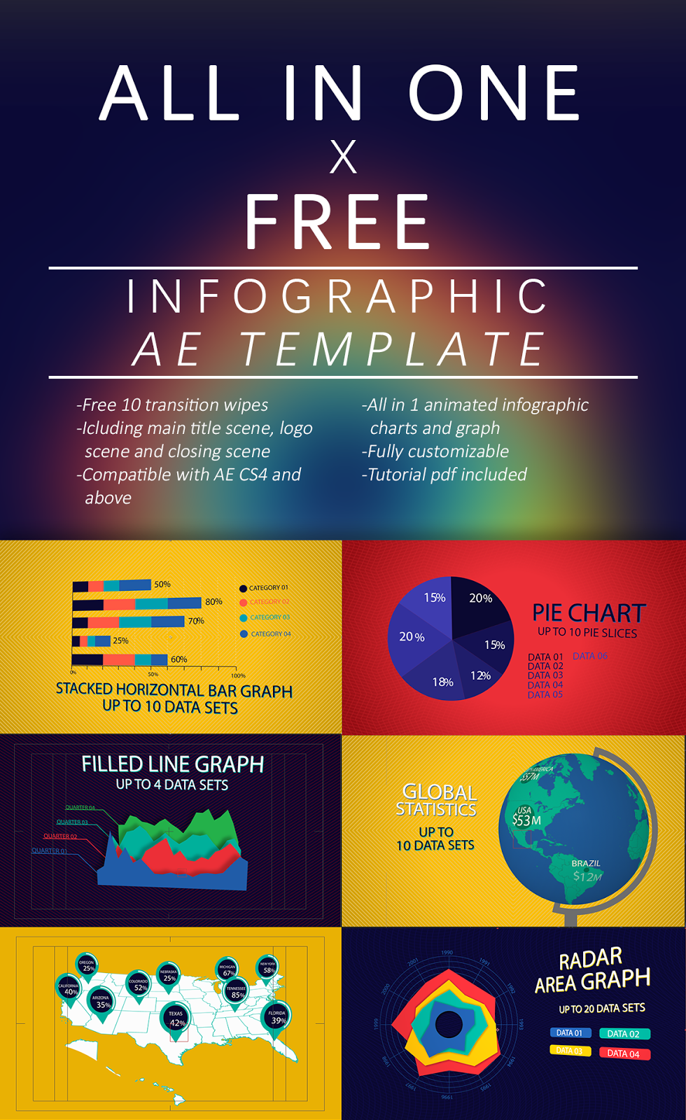 Infographics after effects template download