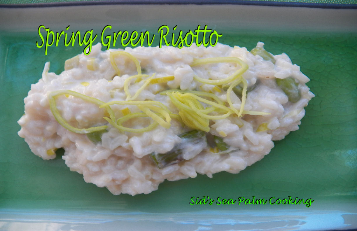Spring Green Risotto for SRC Bunnies and Leprechauns Reveal Sid's Sea