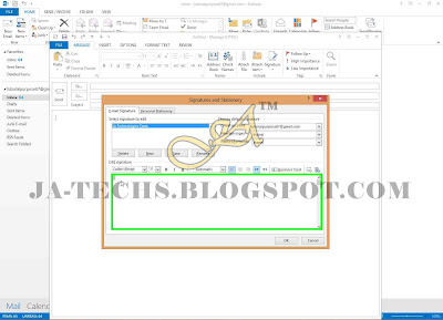 Auto Add Signature in MS Outlook Emails - Step 6