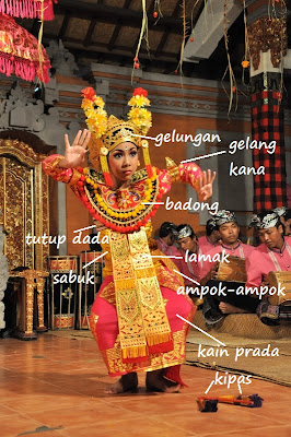 Balinese dance festival costume Clearance