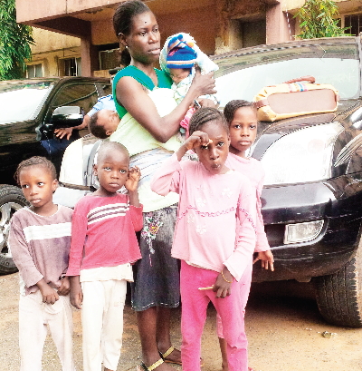 ambode welfare mother abandoned husband