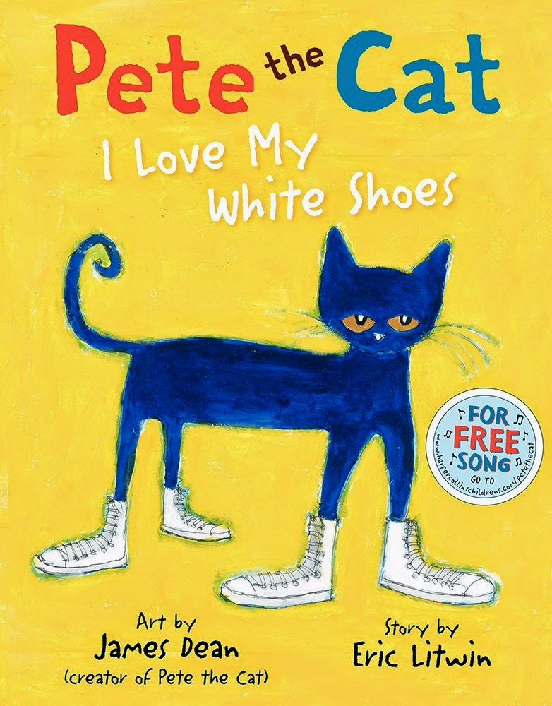 Pete the Cat by Eric Litwin, part of children's book review list about cats
