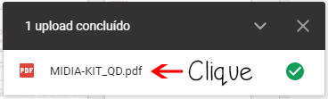 Clique no nome do arquivo Clique no nome do arquivo