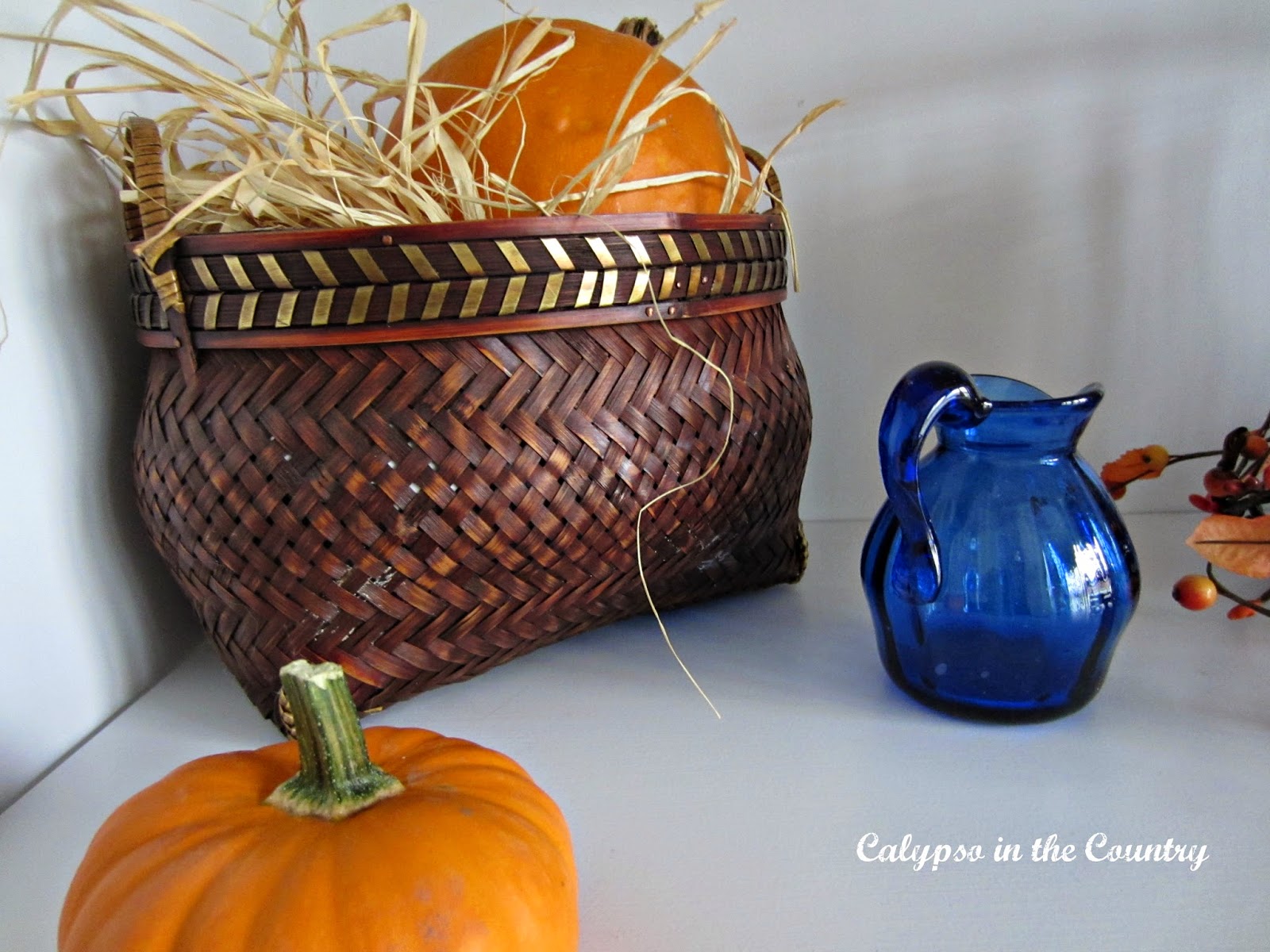 Blue and orange Blue and Orange for fall decorating