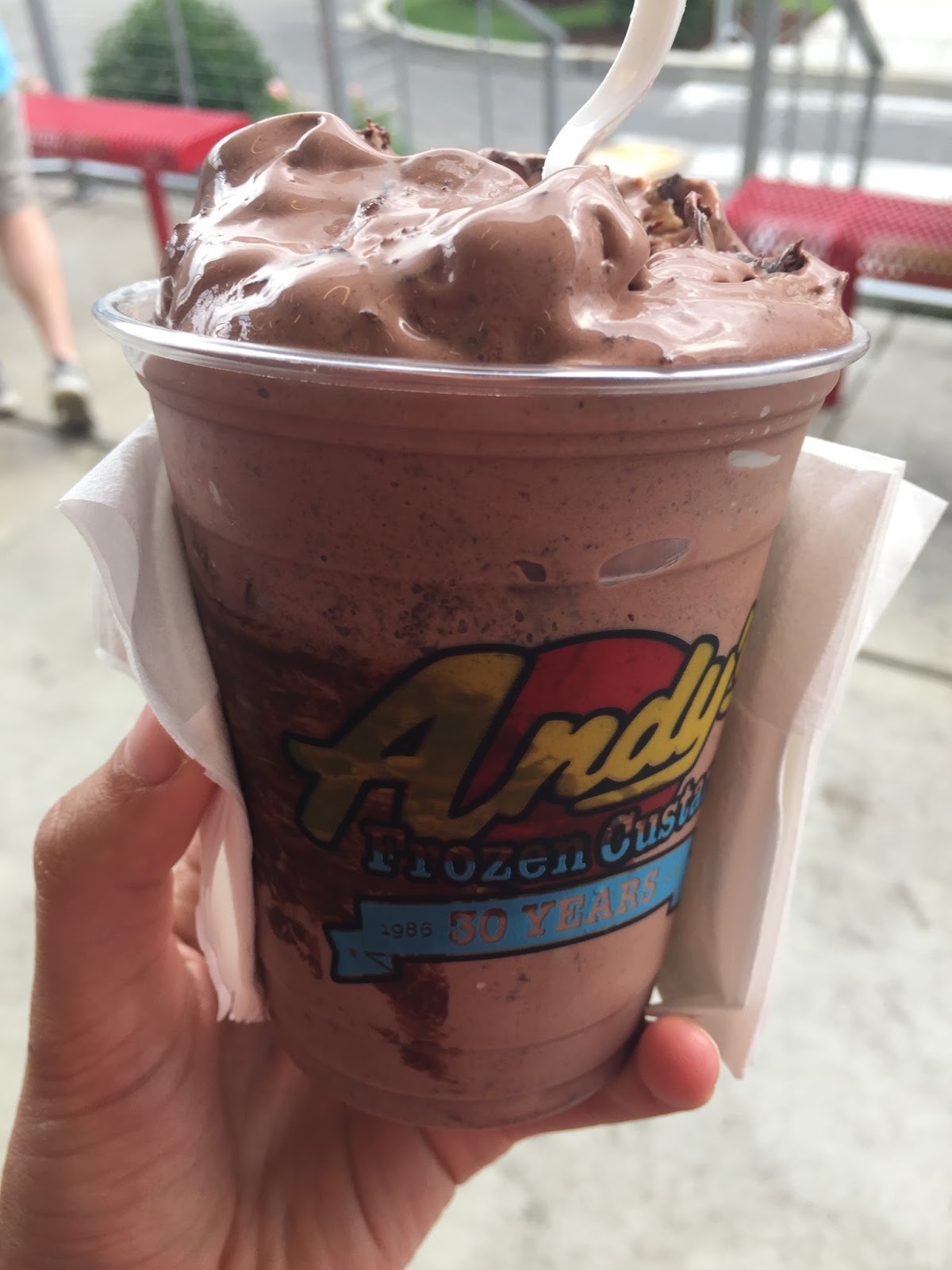 Andy's Frozen Custard Triple Chocolate Concrete