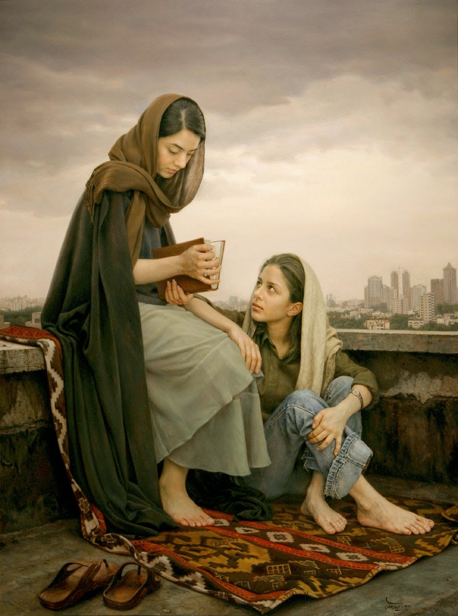Presságios de Hafez - Iman Maleki e suas pinturas realistas ~ Pintor iraniano
