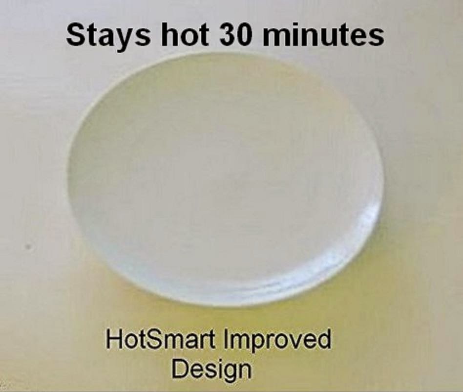 HotSmart INNOVATIVE CERAMIC PLATES KEEP FOOD HOT