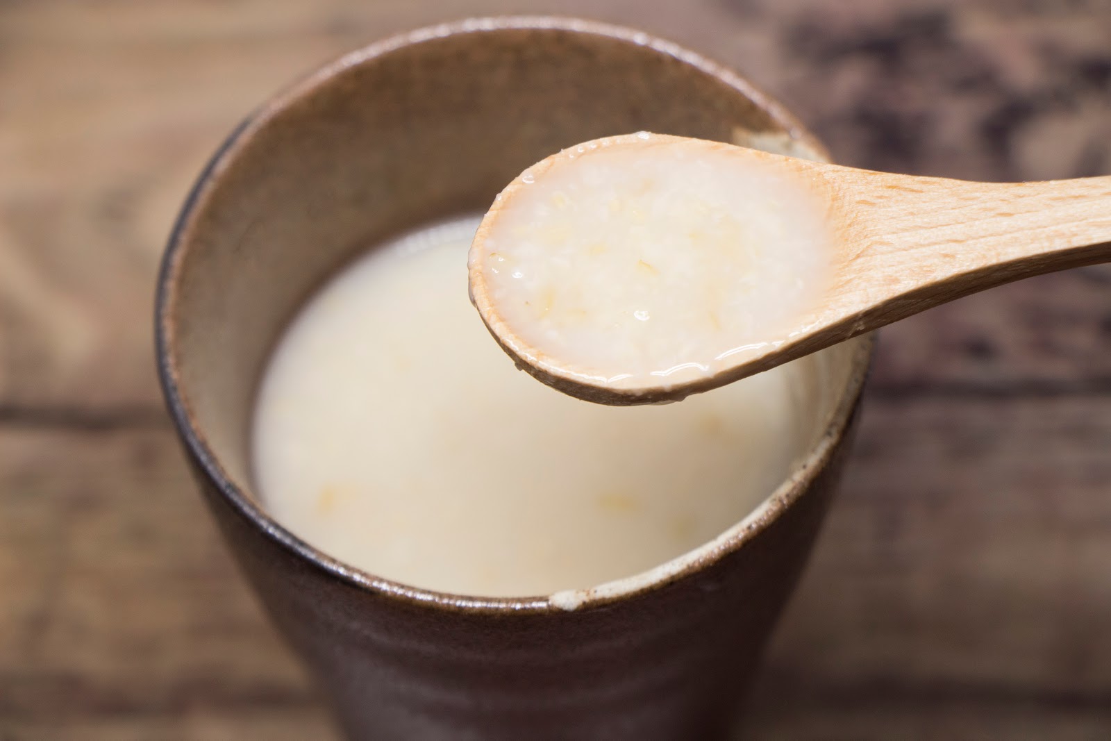 Amazake / Japanese rice drink / My Sakekasu recipe