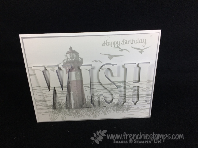Large Letter Framelits, Monochromatic, Stampin'Up!, Frenchiestamps,