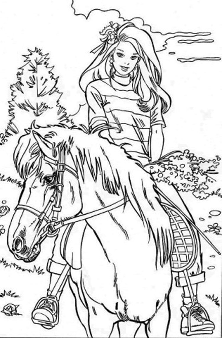 images barbie coloring pages - photo #16