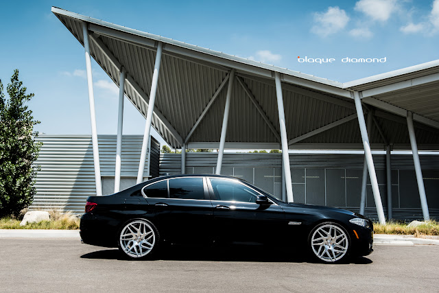 2015 BMW 535i Fitted With 20 Inch BD-3's in Silver - Blaque Diamond Wheels