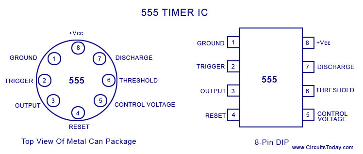Functional Diagram Of 555 Timer