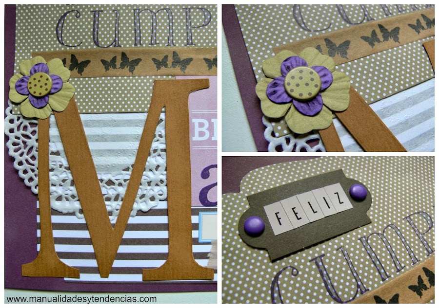 Tarjeta de scrapbooking para mamá
