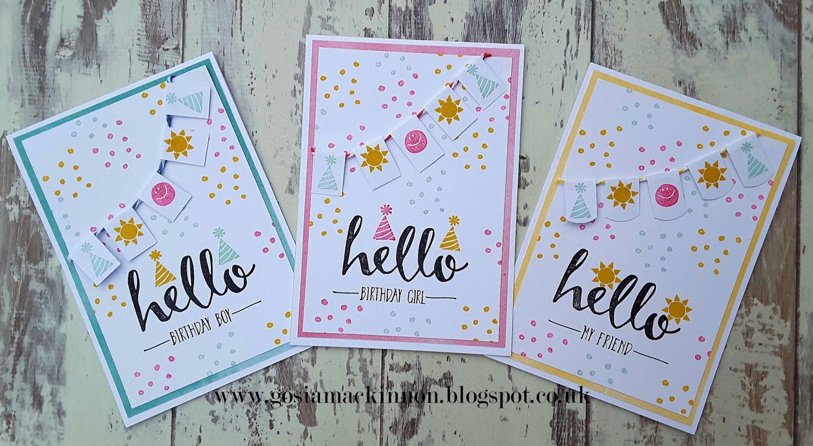 MyPaperCraft by Gosia MacKinnon HELLO RUBBER STAMP SET FROM STAMPIN' UP