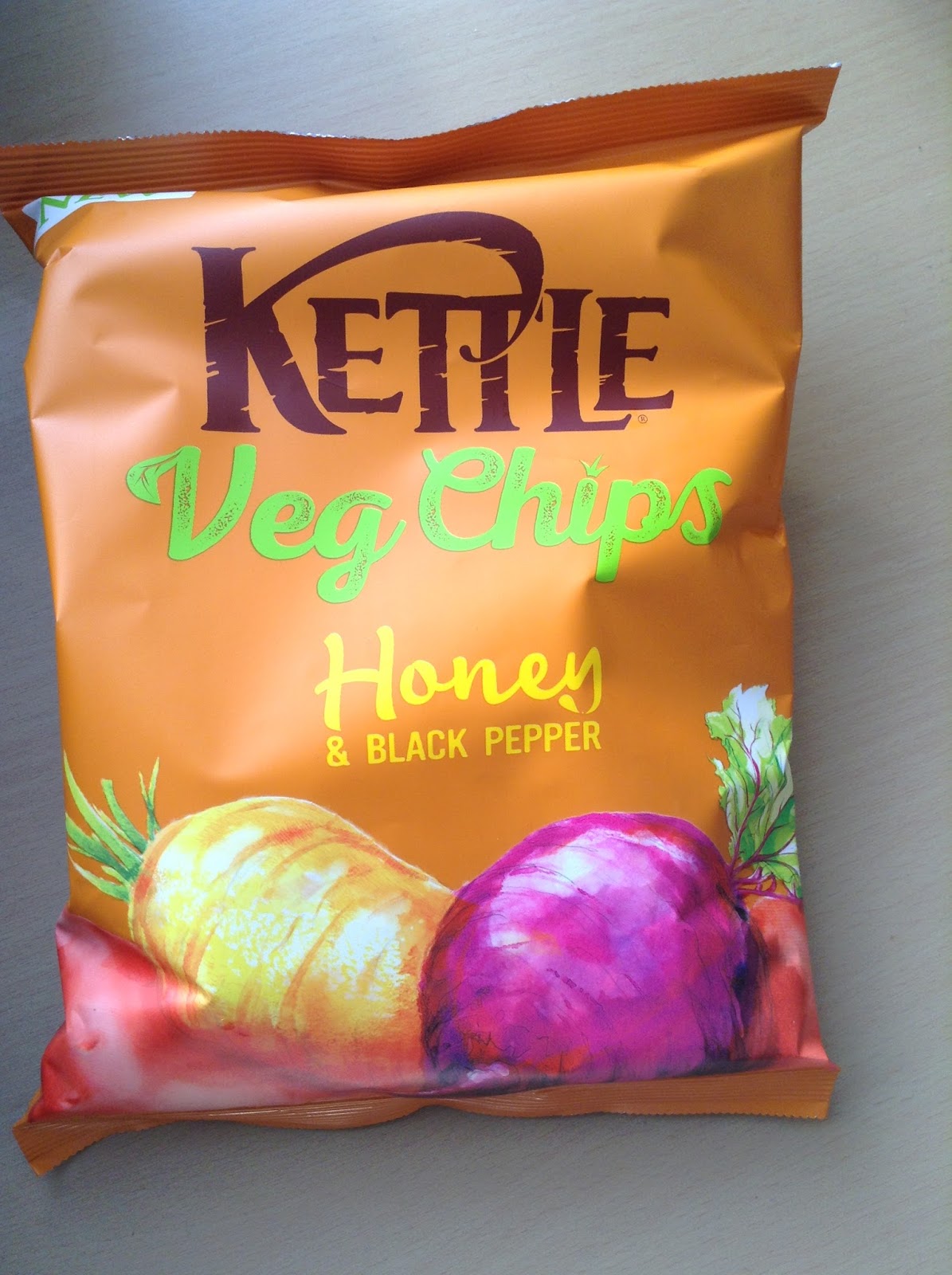 Kettle Veg Chips Salted, Honey & Black Pepper, Balsamic Vinegar