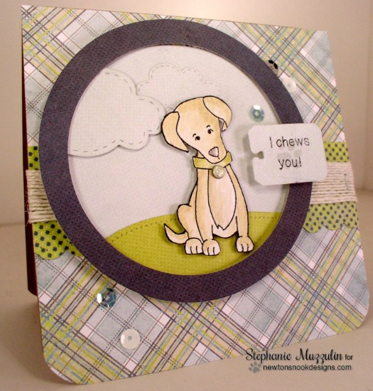 Labrador Dog Card by Stephanie Muzzulin | Fetching Friendship Stamp set by Newton's Nook Designs