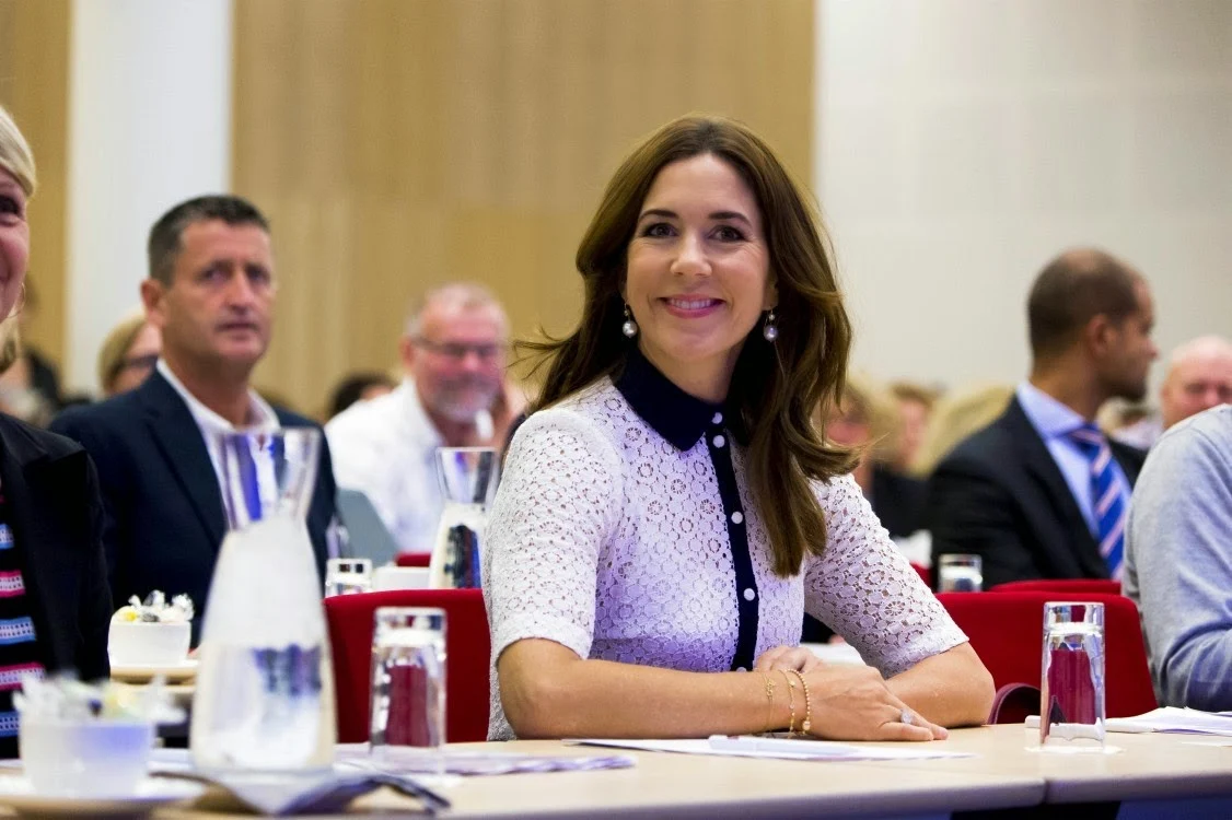 Crown Princess Mary was in a great mood during the conference.