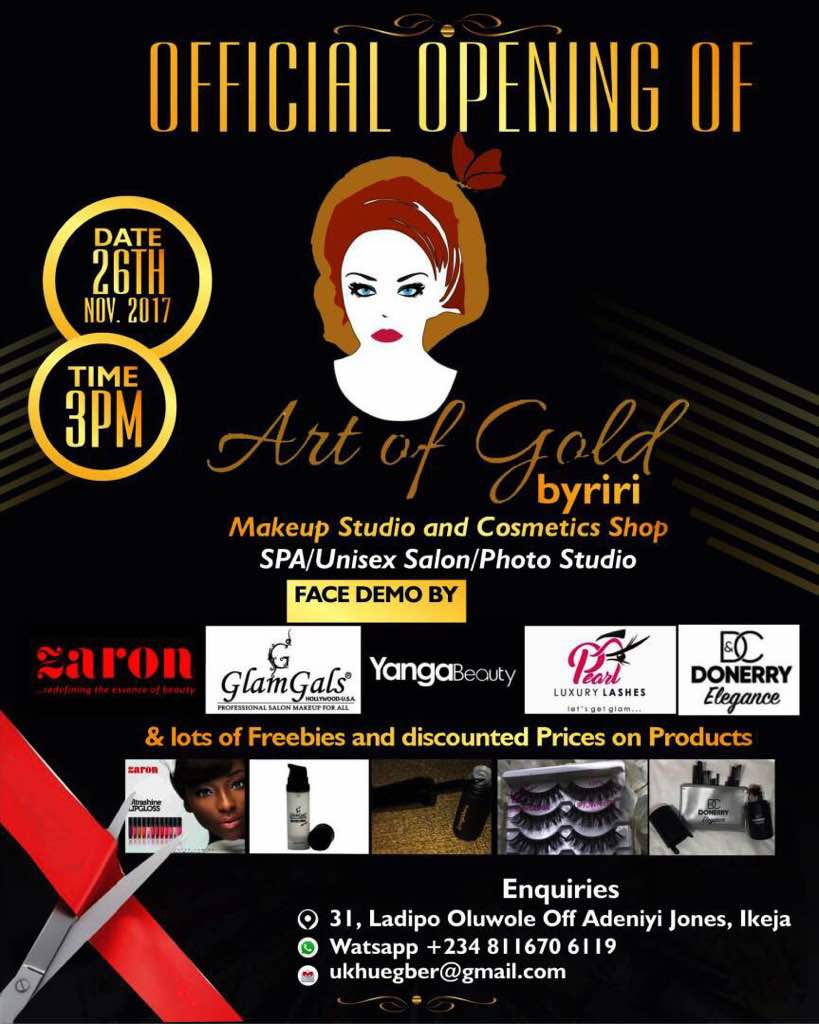Art of Gold launches Ikeja's biggest beauty gallery