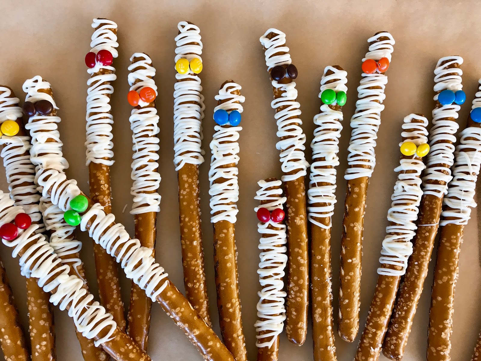 Pretzel Mummies