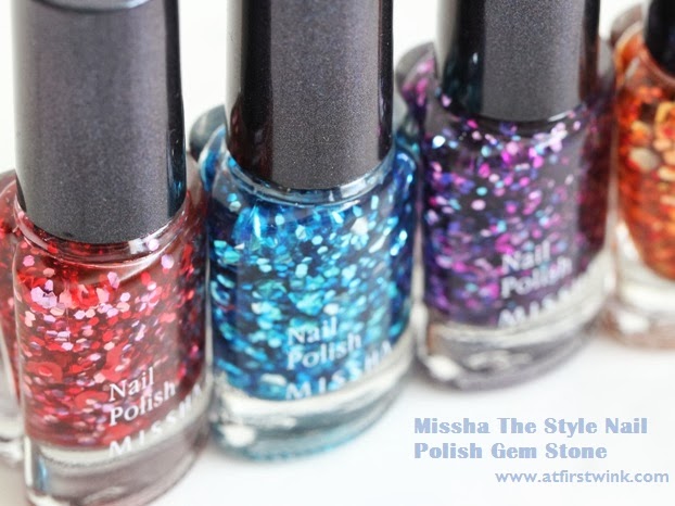 Missha The Style Gem Stone nail polishes 