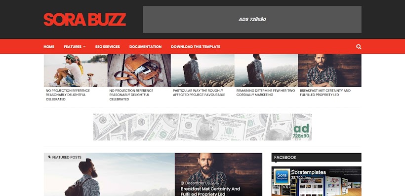 Sora Buzz Free Blogger Template