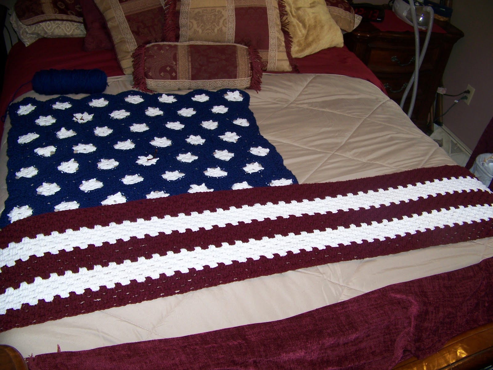 Must Be Destiny... WIP...American Flag Blanket/ Award
