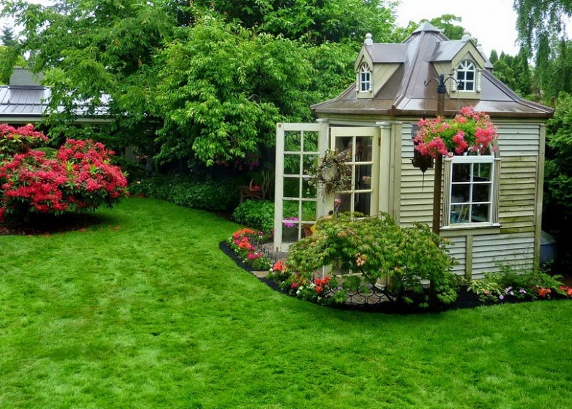 Decorating Exterior house with Backyard Garden Design | HOME ARCHITEKTURE
