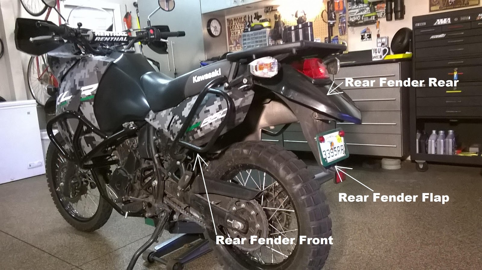 Kawasaki Rear Fender Removal Kawasaki Rear Fender Removal
