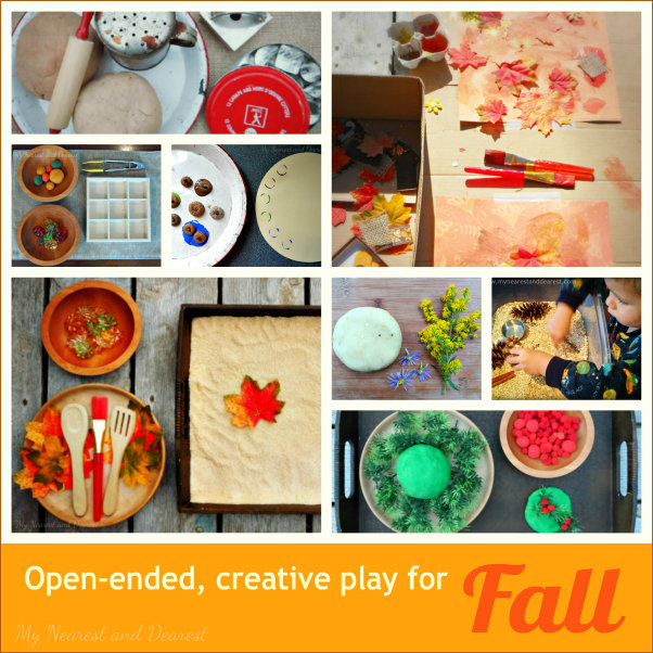 Fall Playdough Mats - Great for Open-Ended Play