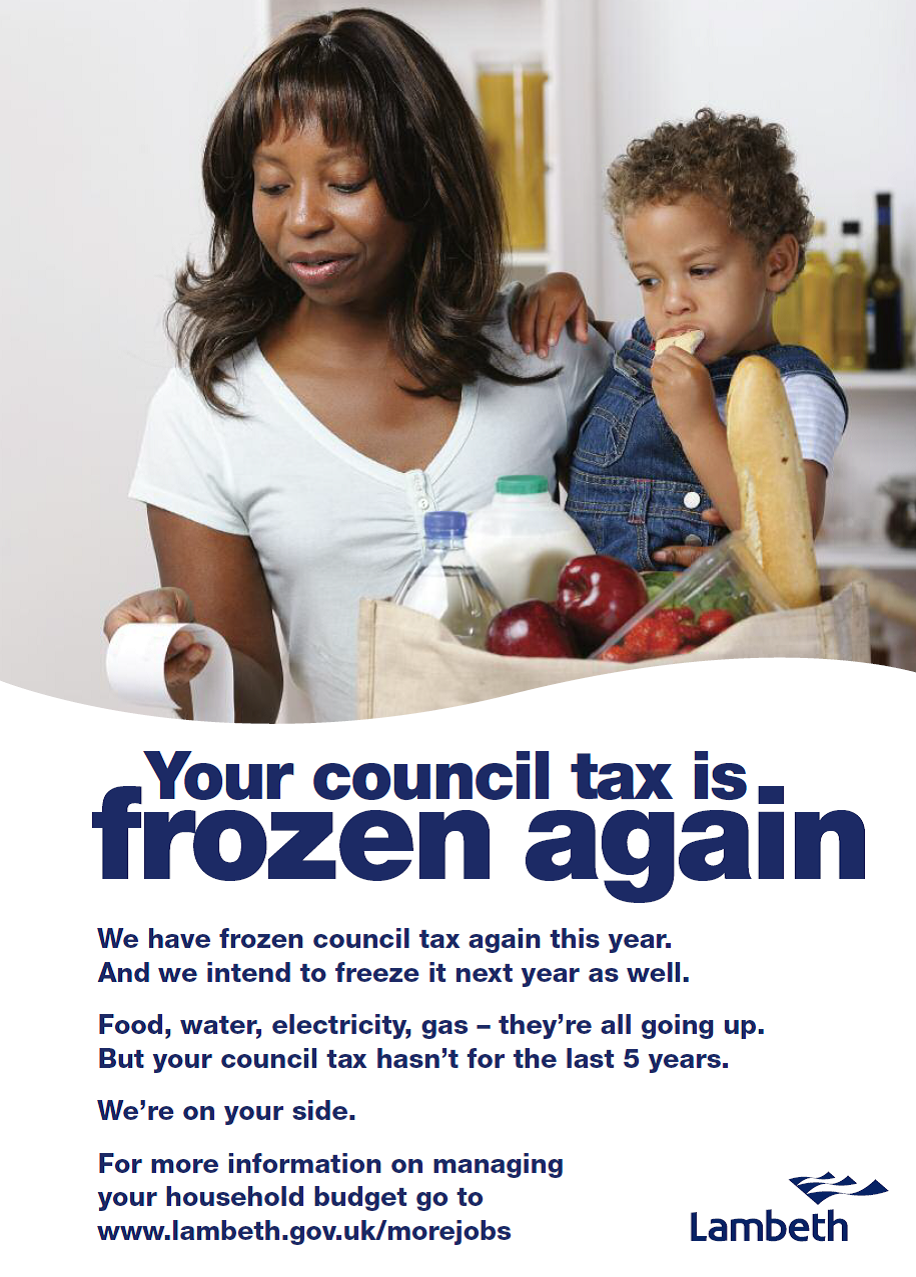 SE11 Action Team Lambeth Council Tax Frozen For A Fifth Year