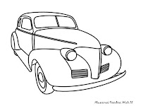 Gambar Mobil Antik Untuk Diwarnai