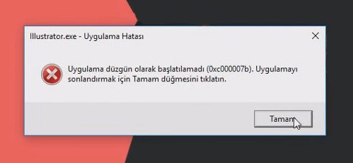 0xc000007b hatasi cozum windows 7 8 10 sanal darbe