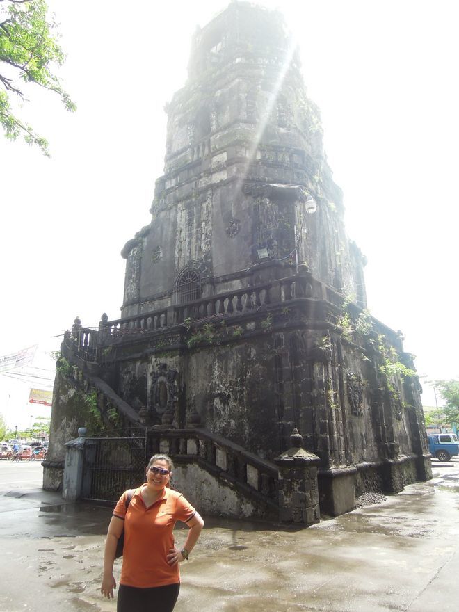 The bell tower of Tabaco Church in Albay